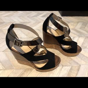 Jimmy Choo metallic wedge size 35.5